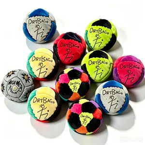 Hacky Sacks Colorful Foot Bags For Kids And Adults Soft Fleece Kick Balls 90s Retro Trend Toys For Outdoor Beach Backyard Games Coordination Balance Training Leisure Sport Fun Throwing Kick Toy