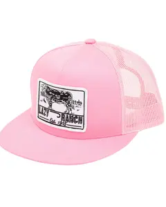 Lazy J Ranch Wear Women's Boot Barn Bull Trap Ball Cap - Pink4-Bt-Wht