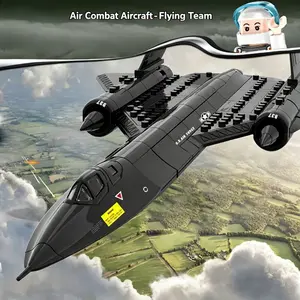 Sr-71 Blackbird Building Kit, 183pcs Military Aircraft Model, Air Force Reconnaissance Lego Set, Stem Toy Gift for Kids and Collectors