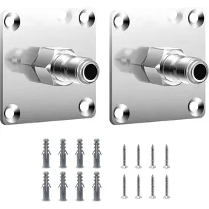 Washer  Holder, Stainless Steel 1/4" Quick Connect Wall Mount Power Washer  Holder,  Washer Accessories Wall Storage Rack, 2 Pack