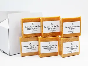 Ammoya Naturals Scented Turmeric and Kojic Acid Skin Brightening Soap Cleansing Body Care - Body Wash, Cleanser acne spots turmeric soap natural skincare Daily Bergamot Carrot Chamomile Eucalyptus Grapefruit Blend Gentle