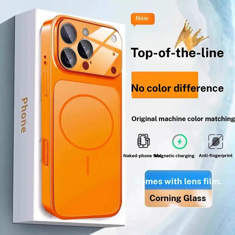 Apple iPhone Case Hard Shell Electroplated Skin Feel Matte Protection, Compatible with Apple 16 Pro Max & iPhone 17 Pro Max