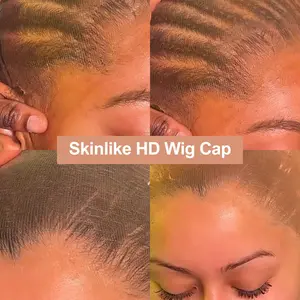 2PCS High Breathable Ultra-thin Stretchy Bald Caps forWigs Invisable HD Wig Cap