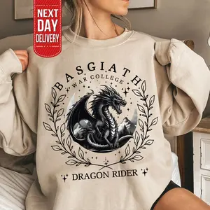 Fourth Wing Sweatshirt Dragon Rider Rebecca Yarros, Violet Sorrengail, Xaden Riorson, Romantasy Fantasy,Basgiath War