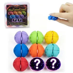 9PCS 3D Printed Fidget Sphere Set with Mystery Colors, Sensory Stress Relief Toys for Kids & Adults