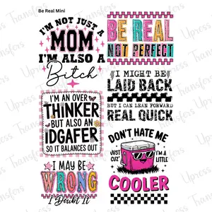 Be Real Mini DTF Transfer Gang Sheet 24.5" wide x 36" long. Direct To Film Mini Gang Sheet