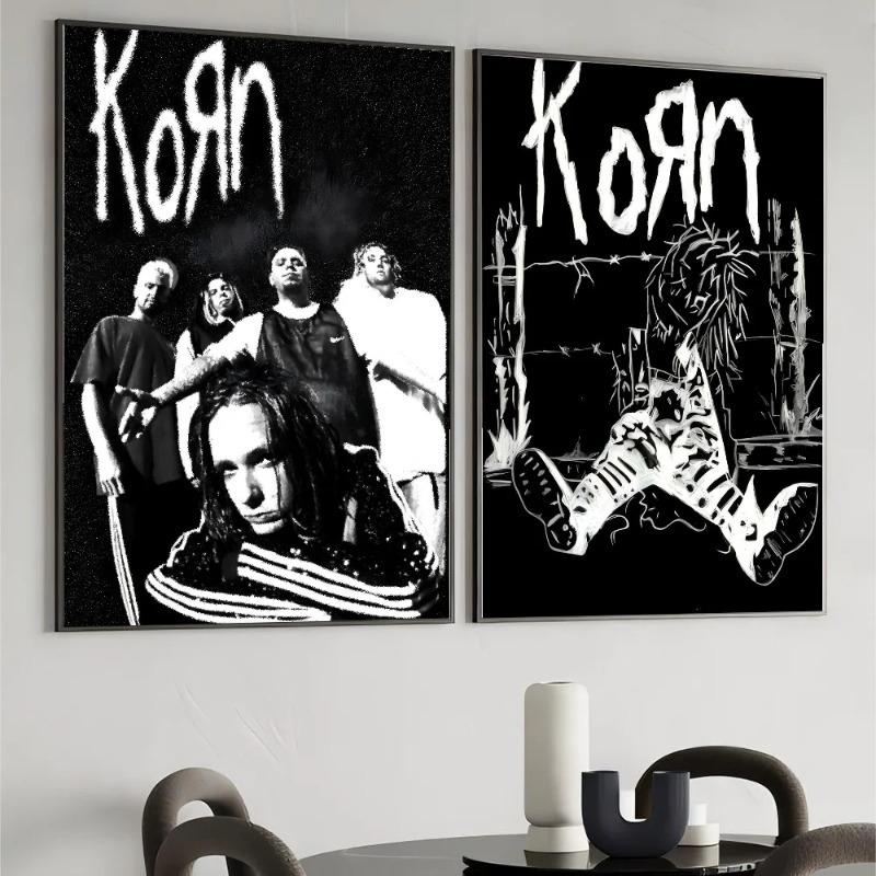 Metal Rock Band K-Korn Poster Wall Art Home Decor Room Decor   Living Room Restaurant Kitchen Art