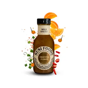 Kusi Foods Oriental Fusion Peruvian Mild Sauce - Peruvian Charapita & Limo Chilies with Ginger Garlic & Cinnamon - Soy Sauce Panela & Sesame Oil - Modern Andes Orient Flavor