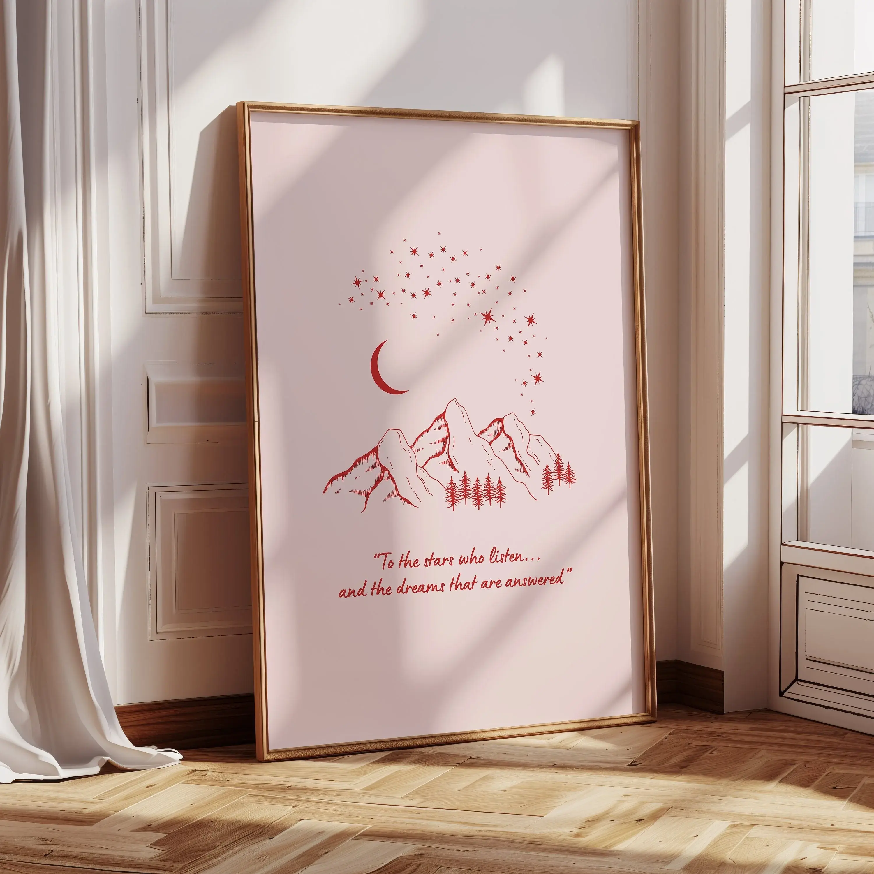 ACOTAR Poster,Velaris Print Poster Library Wall Decor, Gift for Book Lover