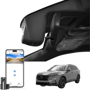 Honda CRV Dash Cam Front 4K & Rear 1080p Custom fit for Gen6 CR-V & CR-V Hybrid 2023-2026(Black)(Model B), Integrated OEM Look, UHD 2160P Video, WiFi & App, 128GB Card