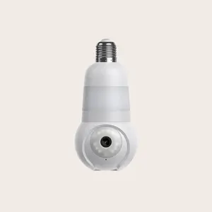 Light Bulb Cam V3- AI Dual Band 360 Security Camera with Full-Color Night Vision & Two-Way Audio for Yard Safety