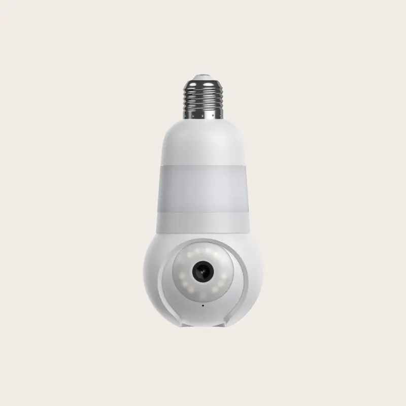 Light Bulb Cam V3- AI Dual Band 360 Security Camera with Full-Color Night Vision & Two-Way Audio for Yard Safety