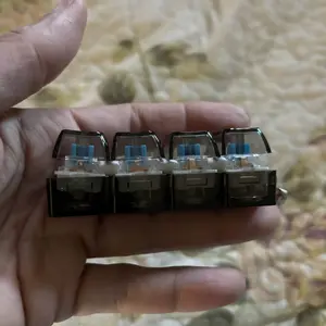 Keyboard Fidget Toy for Adults, Clicker Keyboard with LED Light, Loud & Silent Keyboard Fidget Keychain Adults Fun Keycap Keyboard Keychain for Anxiety Stress Relief