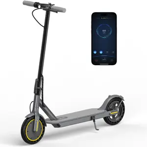 AOPO electric scooter, 350W motor, 19 mph, dual braking system, app control, portable folding scooter, 8.5-inch tire motor Powerful adult scooter folding electric scooter with app control