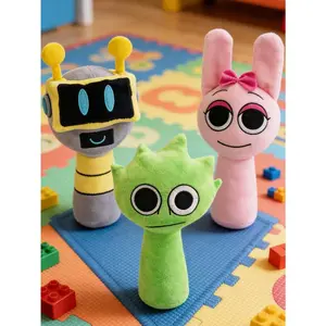 3pcs Sprunki Plush,Wenda Sprunki, Sprunki Gray, For Kids (Mr. Fun Computer) Toys Plush |   Soft Stuffed Animal Pillow Doll |   Hot Gifts For Adults & Kids, Easter Gifts, Birthday Gifts, Teen Gifts Children, And Holiday Gifts