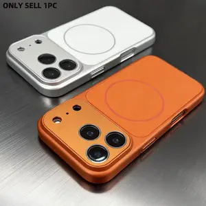 Luxury Frosted Glass Finish Magnetic Phone Case For iPhone 17 Air 17 Pro 17 Pro Max 16 15 14 13 Pro Max Magnetic Shockproof PC Hard Cover