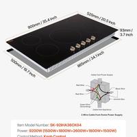 5 Burner --9200 W 【 36 inch】