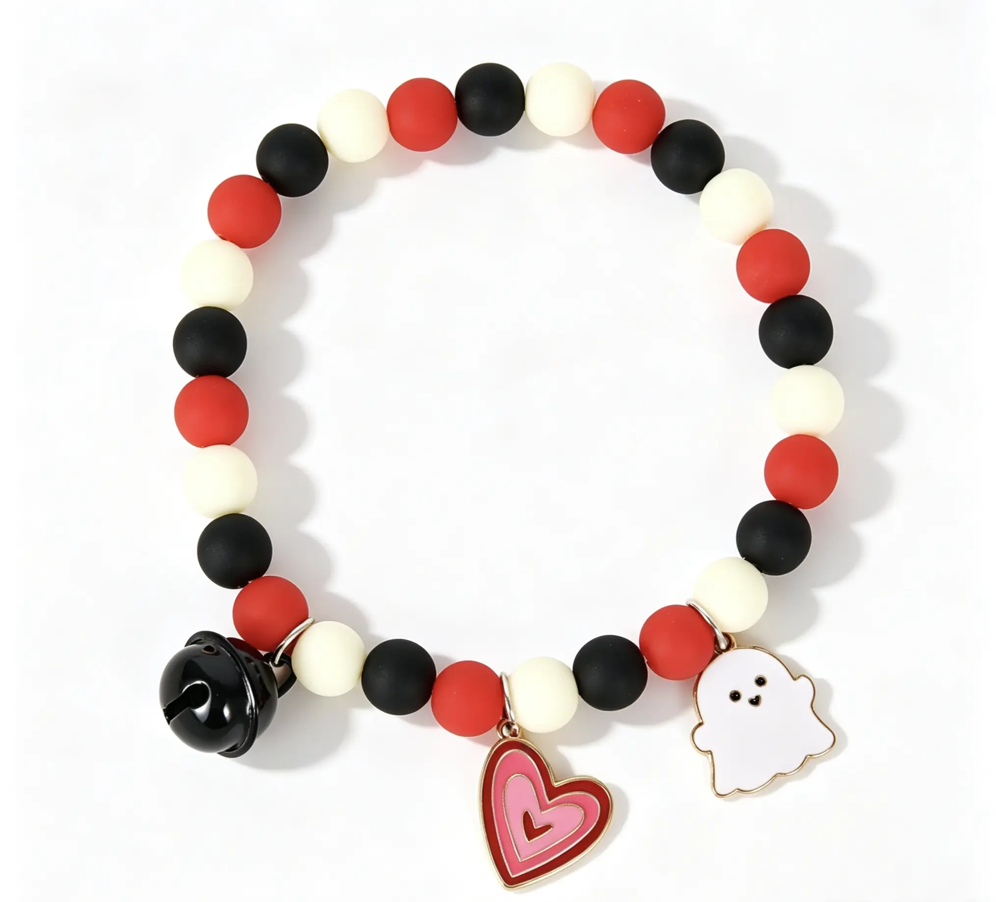 Halloween Pet Collar Pumpkin Head Ghost Beaded Funny Pendant Cute Cat Necklace Accessory