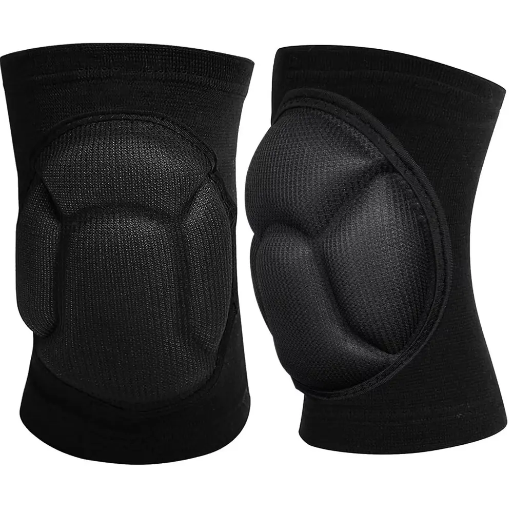 Breathable Elastic Knee Pads, 2-Piece Set with Thickened Foam Pads, Gardening Knee Pads, Soccer Knee Support, Unisex Knee Pads, Suitable for Gardening, Housekeeping, Cleaning, Dancing, Cycling, and Other Activities, Safety Gear, Kneepads