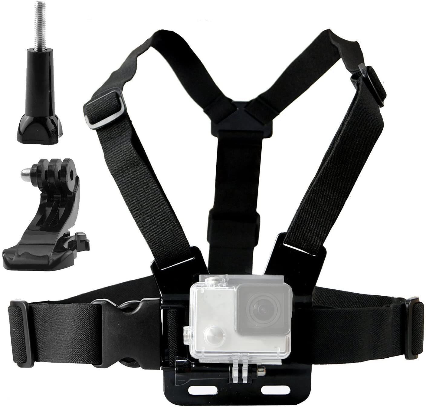 ABS Plastic Action Camera Strap & Phone Clip Full Kit - Durable Universal Set with Easy-Install Mount System, for Vlog Recording, Compatible with GoPro, Osmo Action, Smartphones