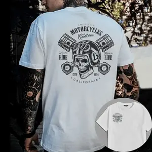 Men's Modern Motorcycles Ride To Live Graphic Print T-Shirt Sweatshirt Hoodie Unisex Shirt Naughty Clothes Men - Unis Hoodied Hoodie for Him & Her