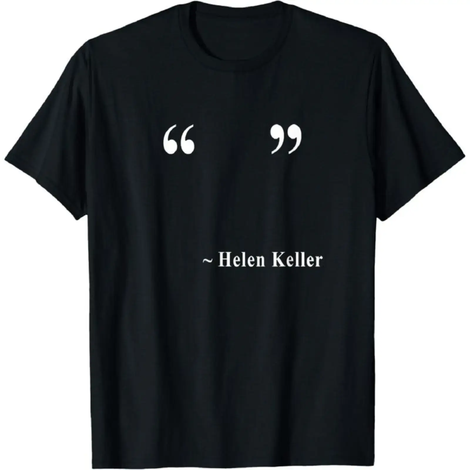 Funny Helen Keller Meme Print Top for Women and Men, Casual Crew Neck Shortsleeve Tee in a Soft Fabric