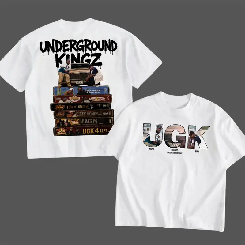 Vintage UGK Album T-shirt, Underground Kingz Graphic tee, Hip Hop Music Band Shirt, Vintage Album T-Shirt, 90s Rap Streetwear Gift, Vintage Hip Hop Graphic Tee, Unisex Shirt, Gift For Fan, For Men, For Women, Full Size, Full Color, MADE IN USA