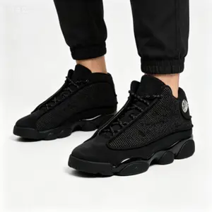 2026 New All-Black Breathable Basketball Shoes - Non-Slip Daily Wear Sneakers