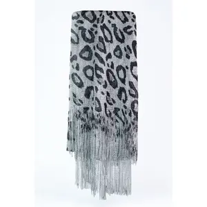 Leopard Print Tassel Fashion Scarf