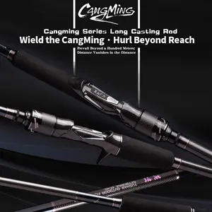 Yushan Outdoor Cangming Long-Casting Versatile Lure Fishing Rod, available in multiple sizes ranging from 2.28m to 3.0m, suitable for versatile long-casting, sea fishing, and fishing from rocky shores