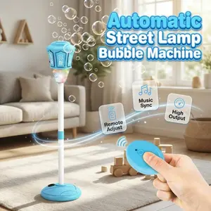Automatic Handheld Party Bubble Machine - Rechargeable Blower with Lights, Tornado Bubbles, Spring Summer Outdoor Toys Birthday Gift for Kids