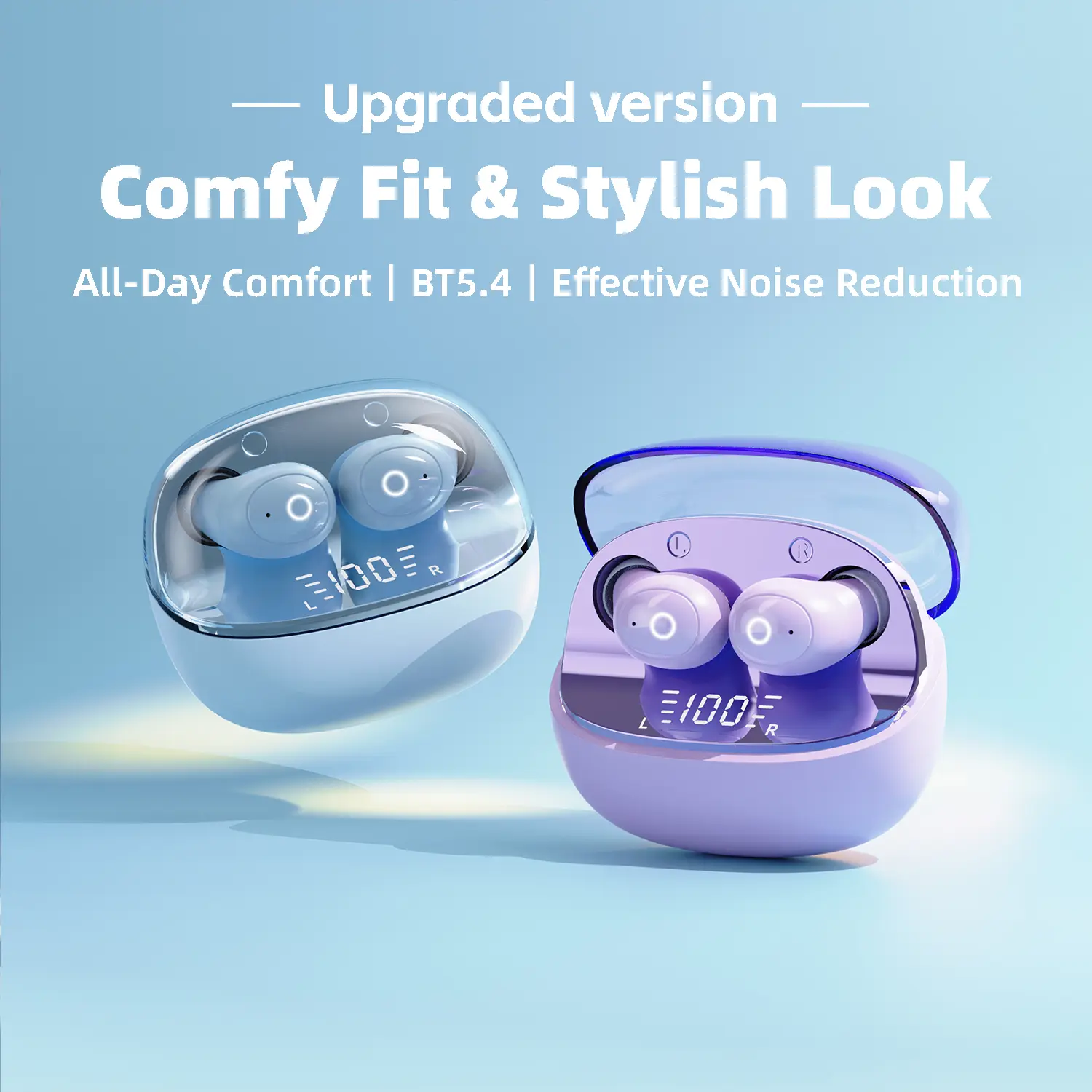 Ultra Tiny Invisible Mini Bluetooth Sleep Earbuds - Hidden Flat Lightweight Wireless Headphones with Active Noise Cancellation, No Ear Pressure, Long-Lasting Batteries for Side Sleeping, Subway Use, Light Weight Earbuds, Hidden Flat Earbud