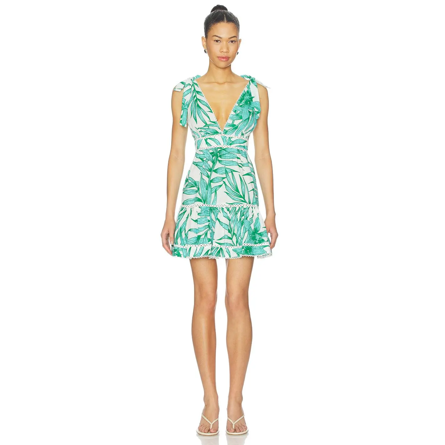 green floral cami dress Daisy Cottage Cami Dress (Green) S main image 0