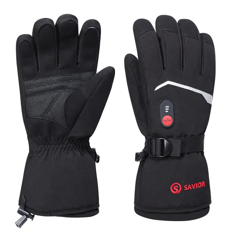 SAVIOR HEAT Heated Ski Gloves for Men Women, Electric Rechargeable Battery Heating Thick Motorcycle Glove for Outdoors Hunting Hiking Camping Working heated  gloves gloves  men snowboarding  gloves