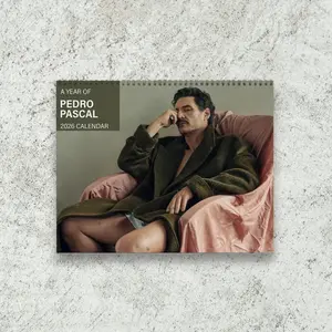 Pedro Pascal 2026 Wall Calendar Planner, Unique Holiday Gift, Celebrity Crush Me