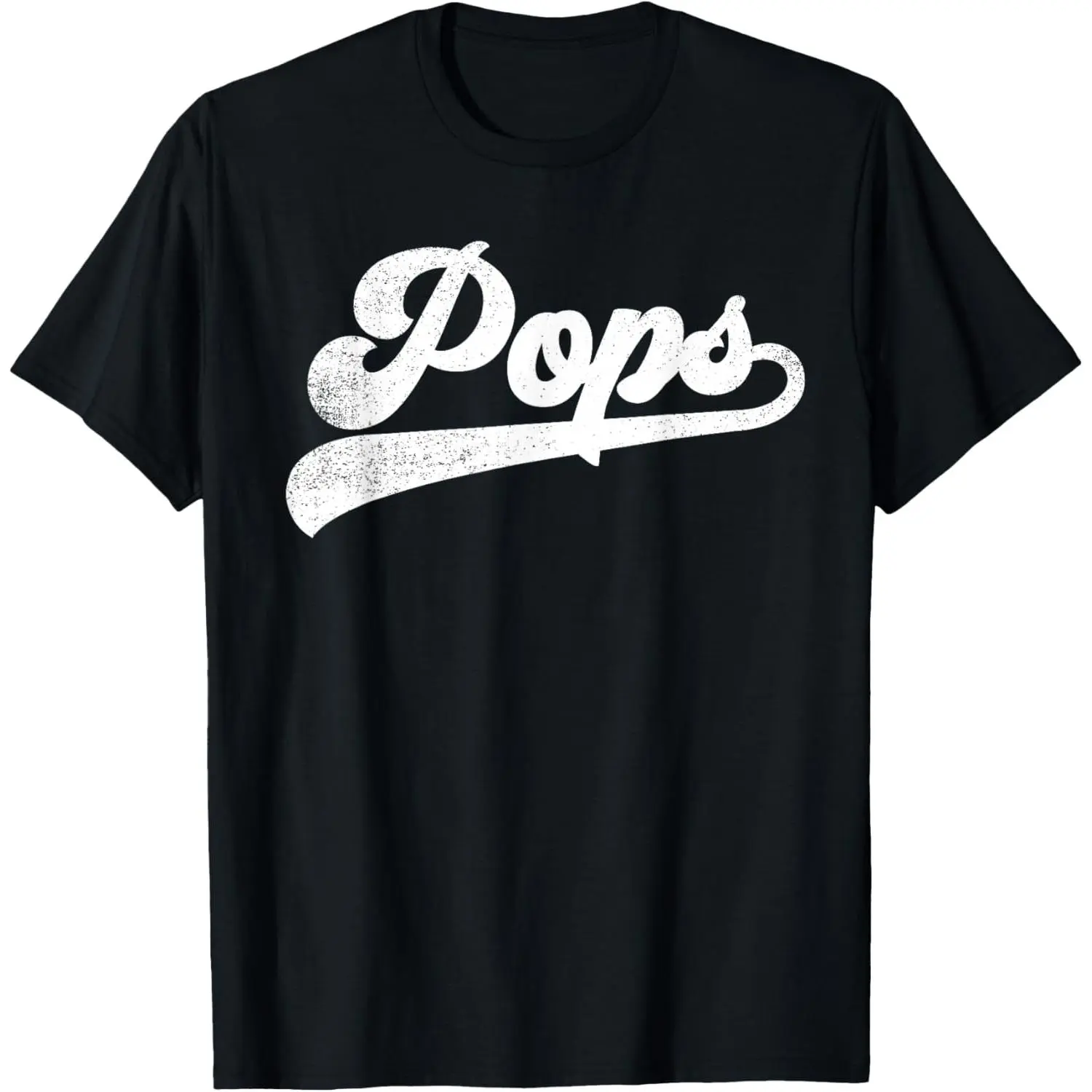 Men's Pops Graphic T-Shirt, Casual Short Sleeve Pure Cotton Top for Fitness, Breathable Natural Fabric, Father's Day Gift
