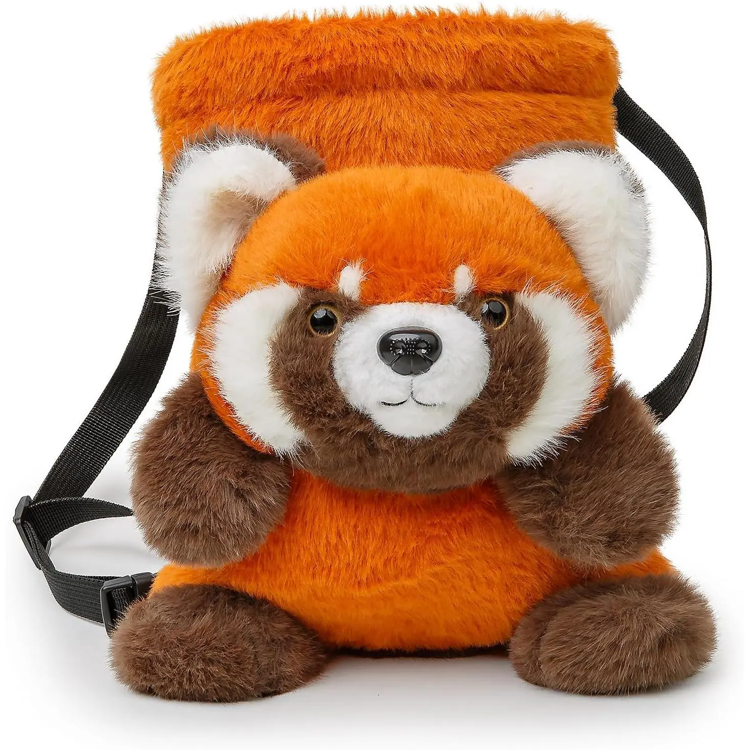 Cute Plush Animal Rock Climbing Chalk Pouch with Drawstring Closure & Adjustable Belt for Indoor Outdoor Bouldering Sport Climbing for Adults Kids