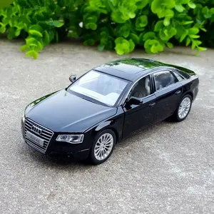 1/32 A8 Alloy Luxy Car Model Diecast & Toy Vehicle Metal Toy Car Model High Simulation Sound Light Collection Childrens Toy Gift