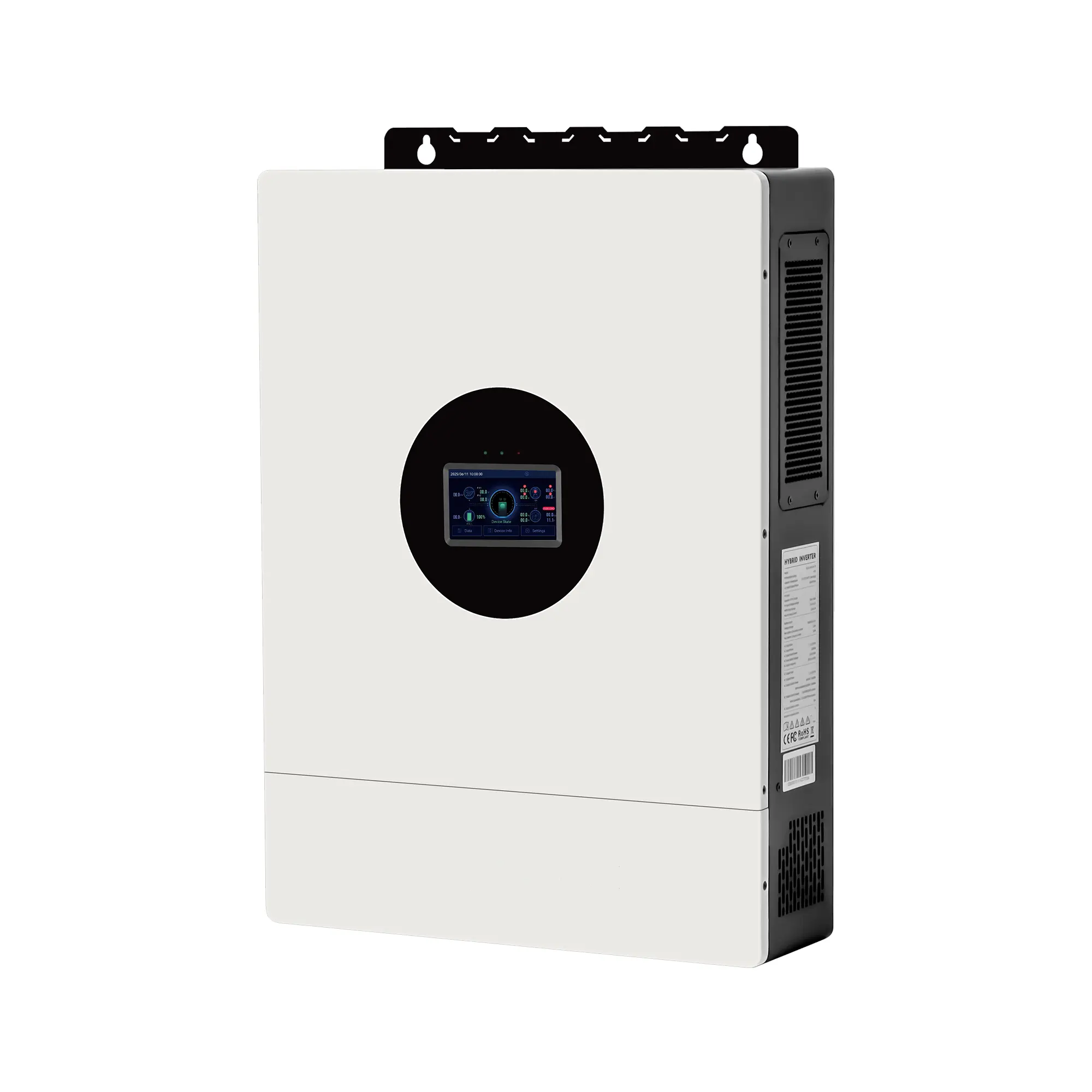 12KW 48V Hybrid Solar Inverter Split Phase 120V/240V Dual MPPT 200A PV Charge 6 Parallel Support 12000VA Split Phase Output Pure Sine Wave For Home/Commercial Solar Systems