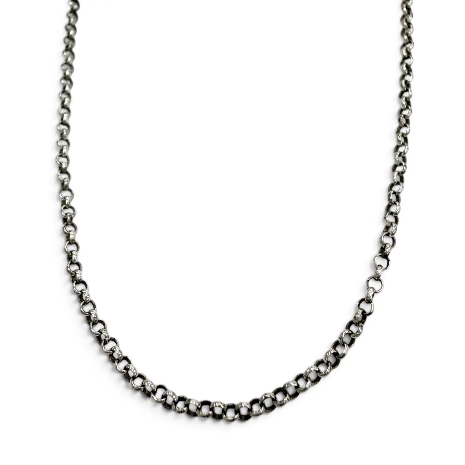 Pre-owned Chrome Hearts Sterling Silver 925 (Ag925) Small Leather Goods Silver Necklace