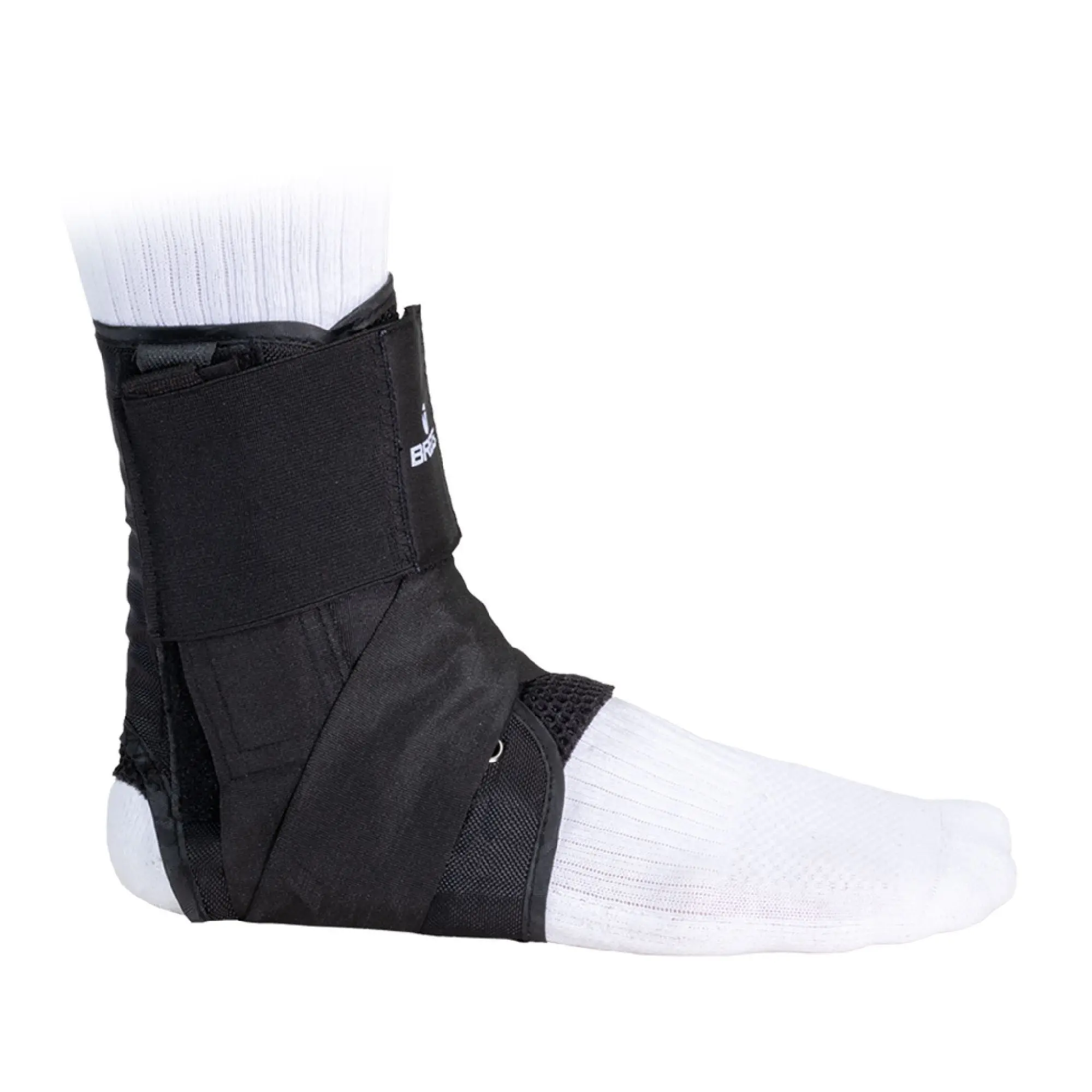Breg Reinforced Lace-Up Ankle Brace with Stays - Maximum Support for Active Recovery | L1902 Healthcare Tool