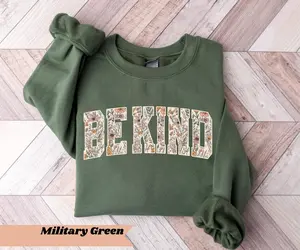 Be Kind Sweatshirt, Kindness Teacher Crewneck, Positive Mental Health Shirt, Inspirational School Gift, Motivational Back To School Tee Kind