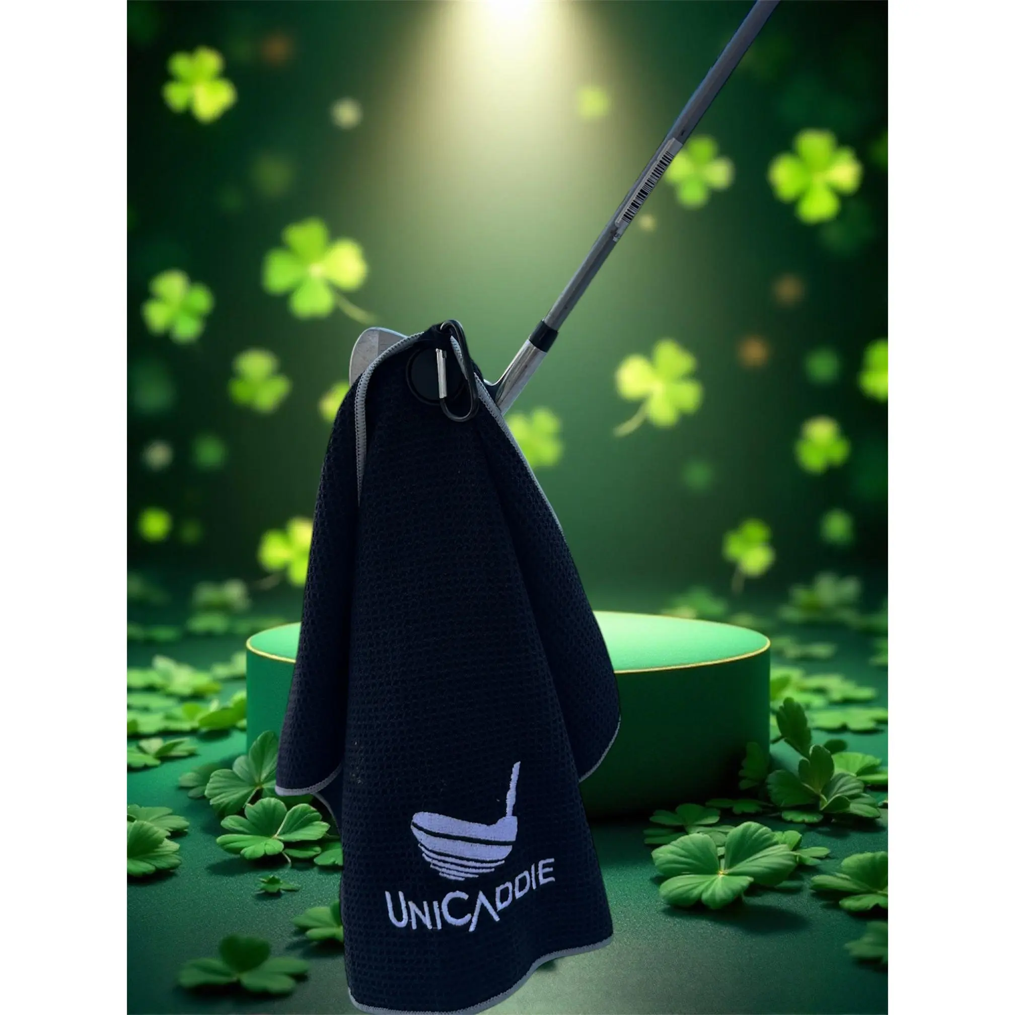 UniCaddie Magnetic Microfiber Golf Towel with Strong Magnet, Waffle Pattern for Superior Cleaning, Easy Attachment, Perfect Gift for Golf Lovers