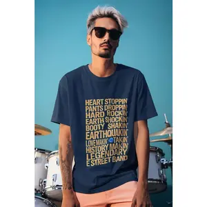 Bruce Springsteen Vintage Concert T-Shirt Retro E Street Fan Tee Classic Rock