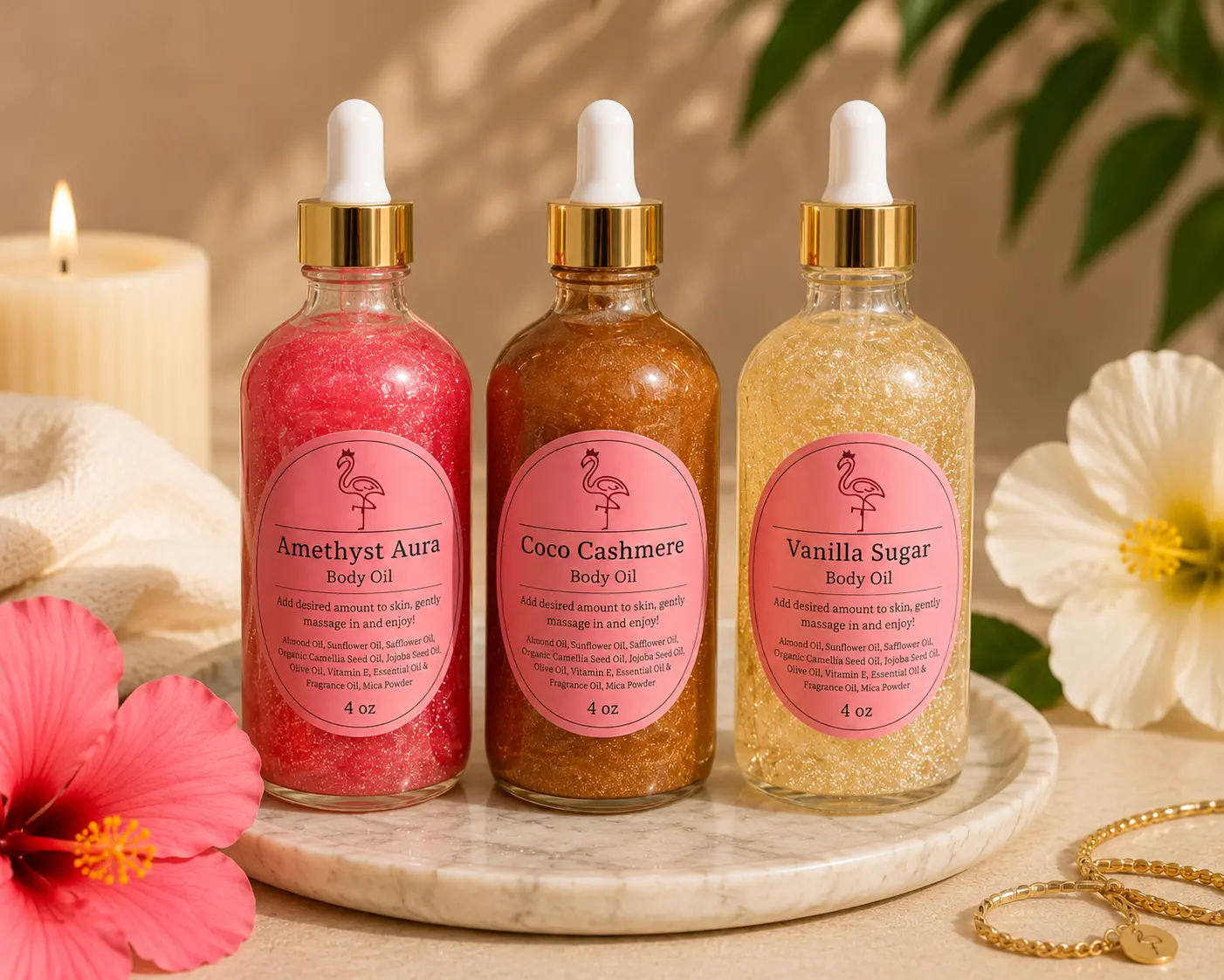 Handcrafted Shimmer Body Oil