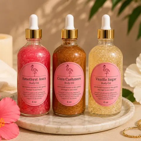 Handcrafted Shimmer Body Oil