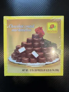 Chocolate coated marshmallow