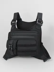 Men's Tactical Chest Bag Outdoor Vest, Multi-Functional Backpack for Sports Riding, Durable and Versatile Hiking Gear