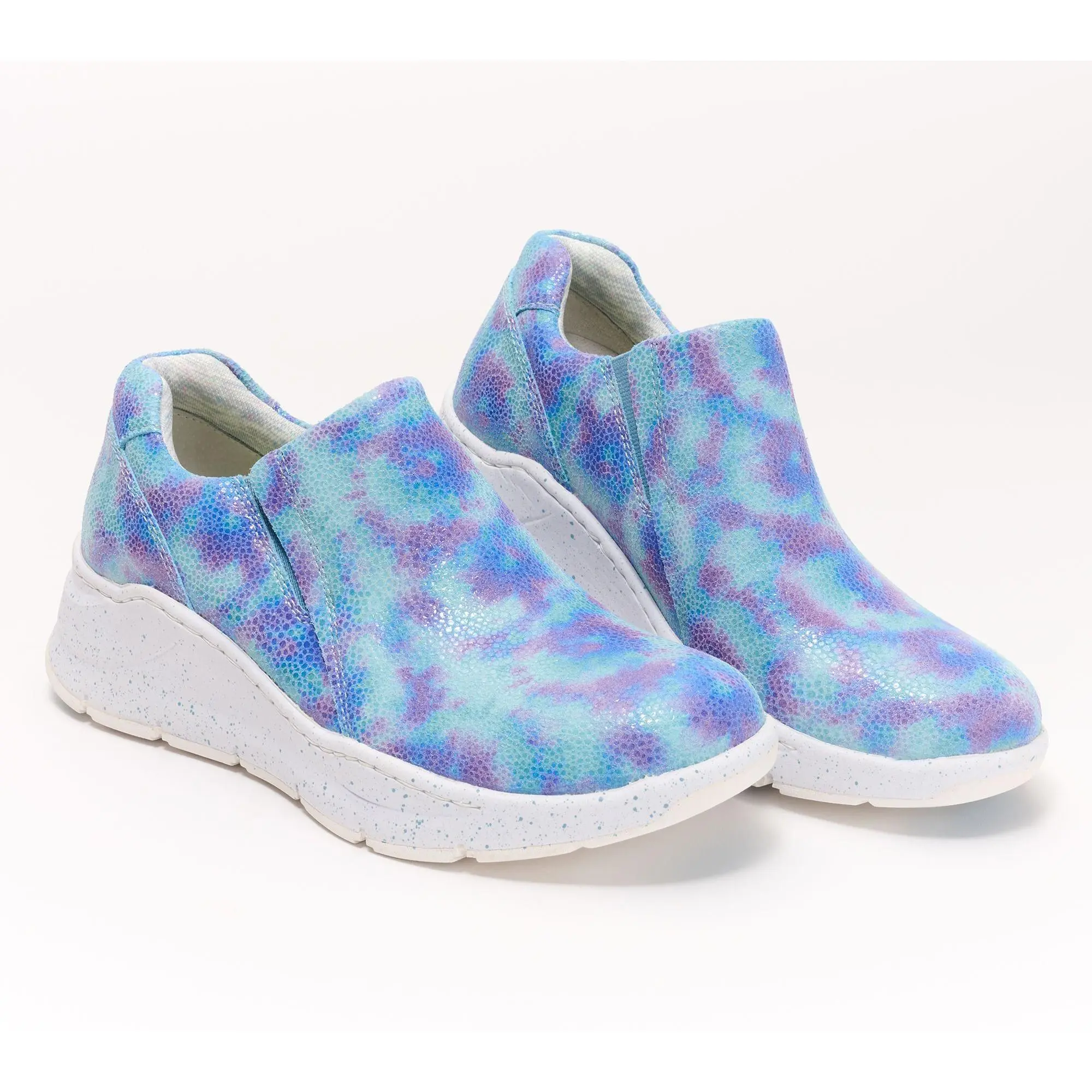 Align Leather Slip-On Wedge Sneakers - Luna