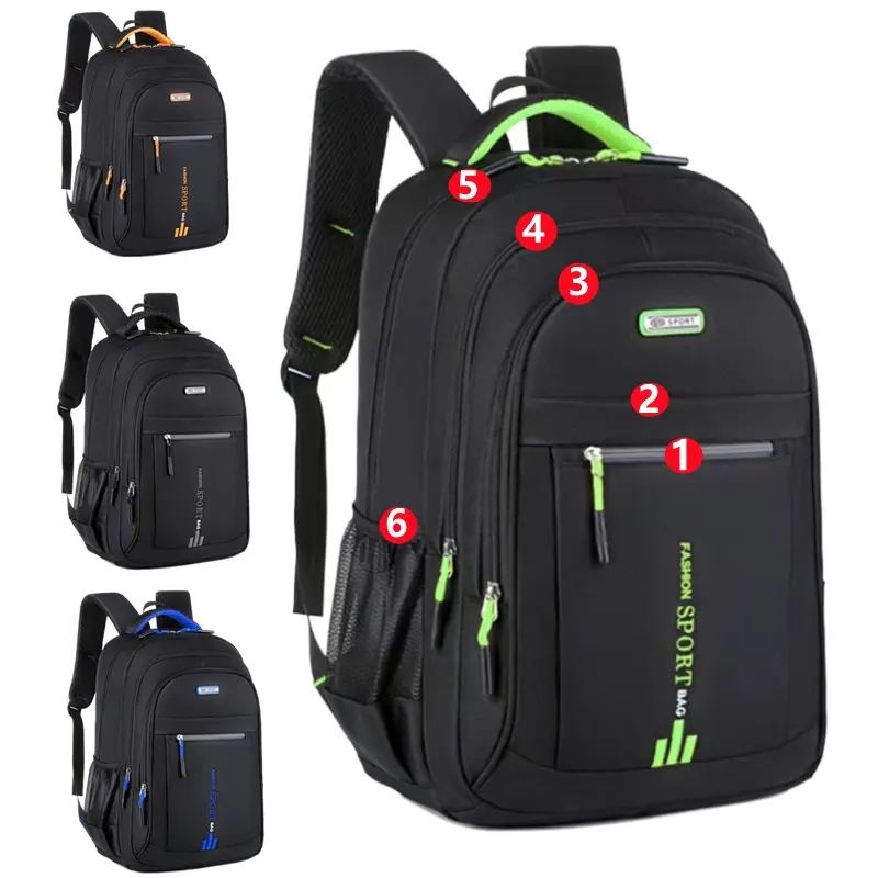 a leather backpack Company Logo Branded Leather Backpack